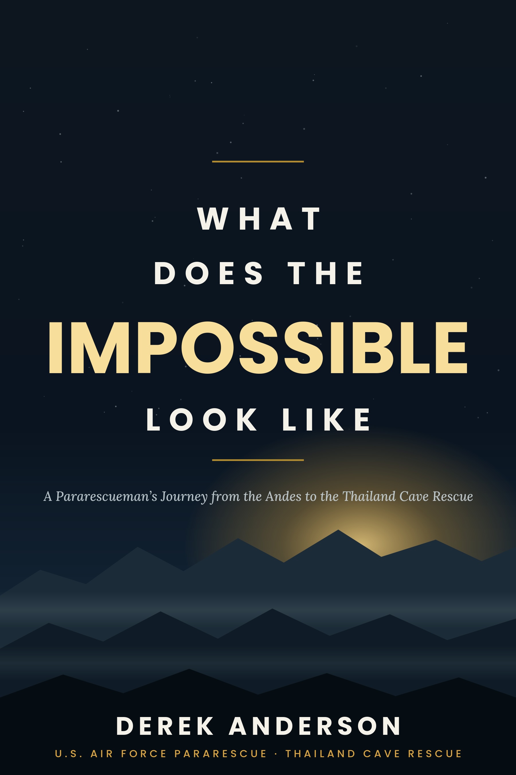 Book cover for What does the Impossible look like by Derek Anderson