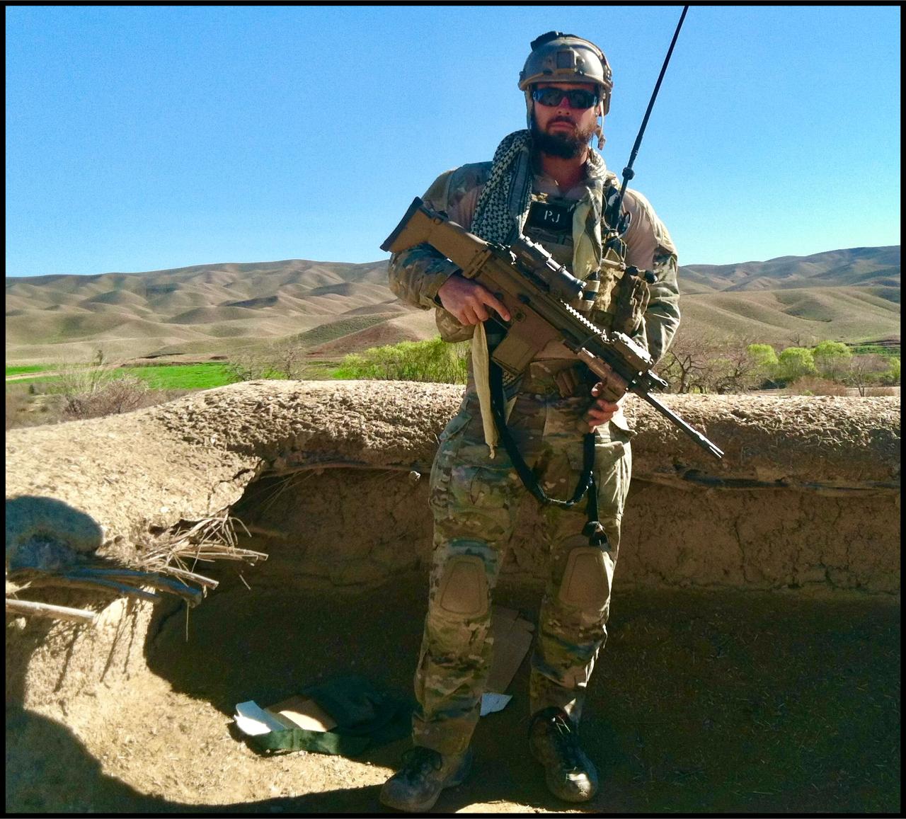 Derek Anderson on deployment in Afghanistan